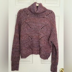 Turtleneck Sweater - Purple